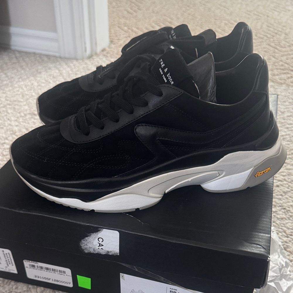 Rag & Bone Black and White Sneakers